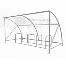 Велосипедная парковка с крыша